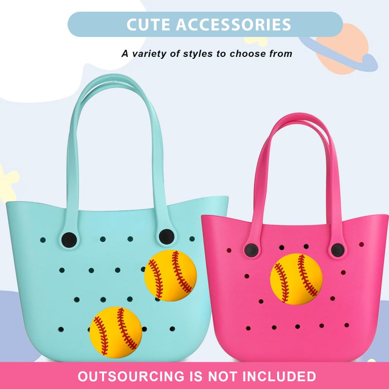 Lckaey Rubber Beach Bag Accessories-PVC Rubber decoration-for EVA Purse Bogg Inserts Y064figure 26 - Image 2